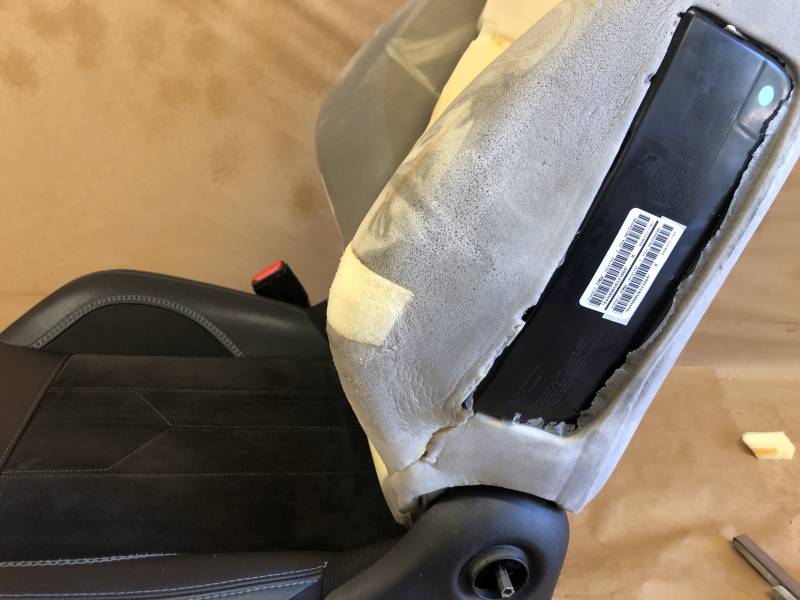 Vue de coté de la greffe