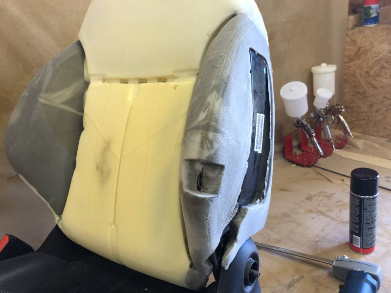 Préparation pour une greffe de mousse suite accroc