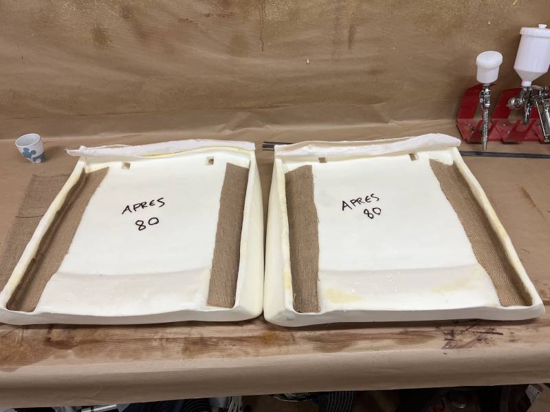 Pose de toile forte pour consolidation 