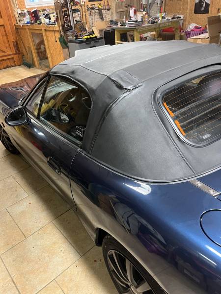 Etat de l'ancienne capote en vinyle MAZDA MX5