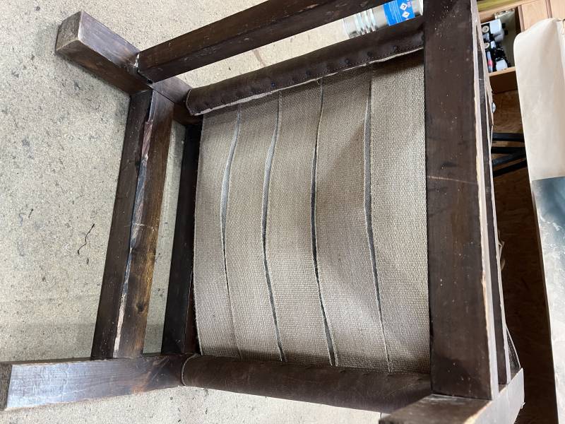 Changement de sangles d'assise